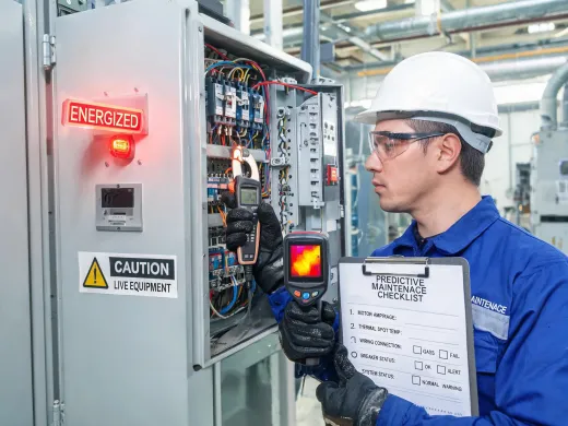 Industrial maintenance thermal inspection